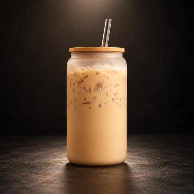 16oz Glass Coffee Can – Untitled mockup